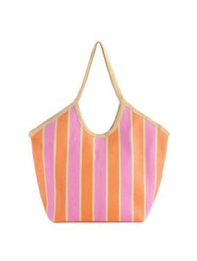 Beach Bag Shiraleah Capri Tote Beach Bag Purse Summer Bride Girls Pink Orange